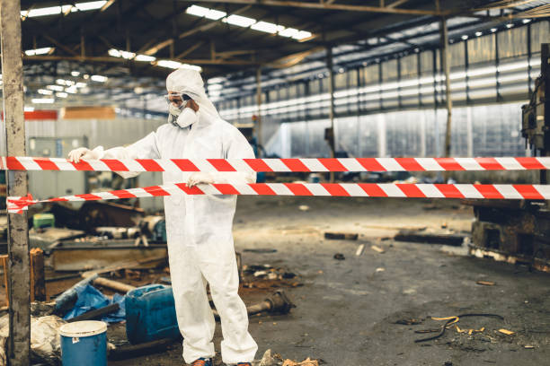 Professional Biohazard technician working in Sulphur Springs, TX